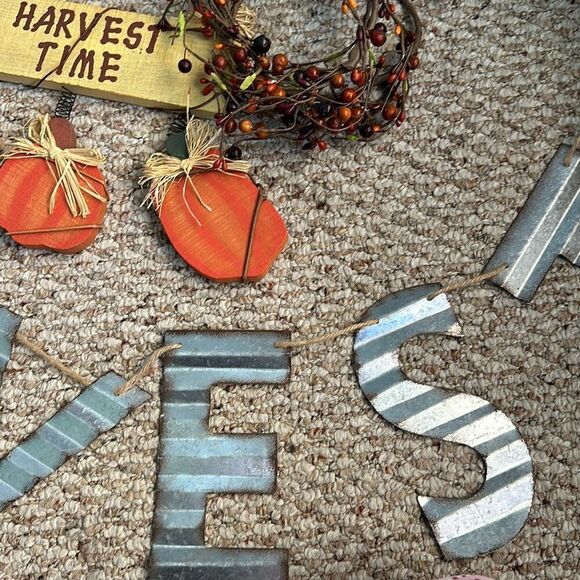 Harvest fall autumn decor home decorations set of 4 - Picture 2 of 4